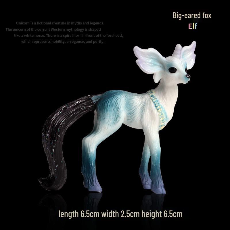 European Mythical Pegasus Unicorn Toy Model: Elf, Mythical Creature, Magic Beast 
