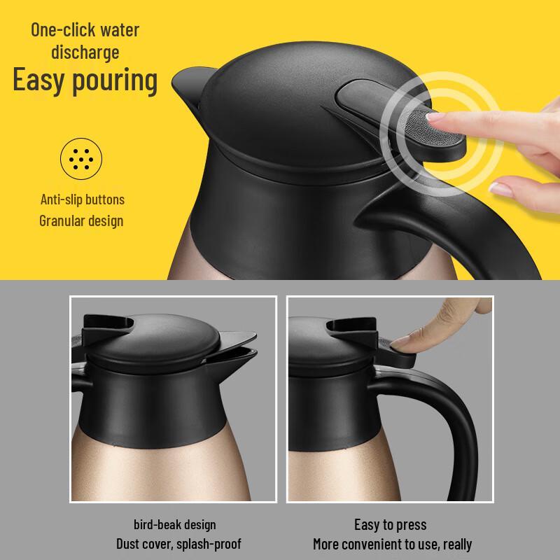 Shangqi 2.0L SUS304 Stainless Steel Vacuum Insulated Carafe