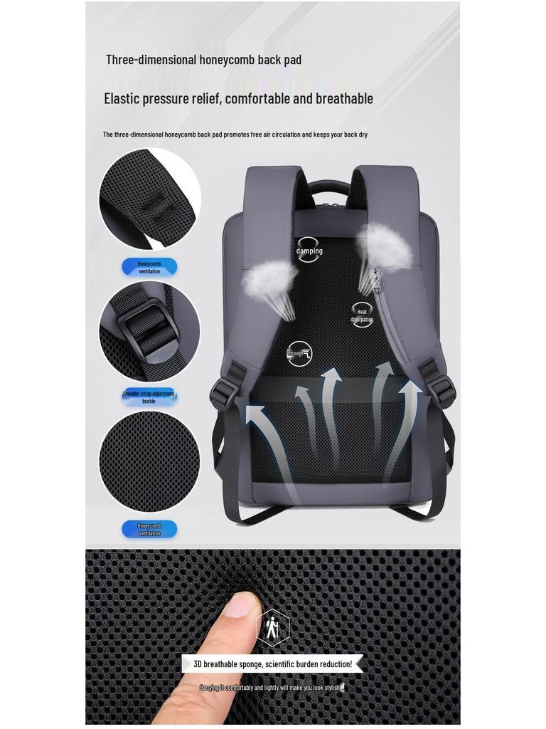 High-End Waterproof Laptop Backpack: Stylish & Casual for Men & Women