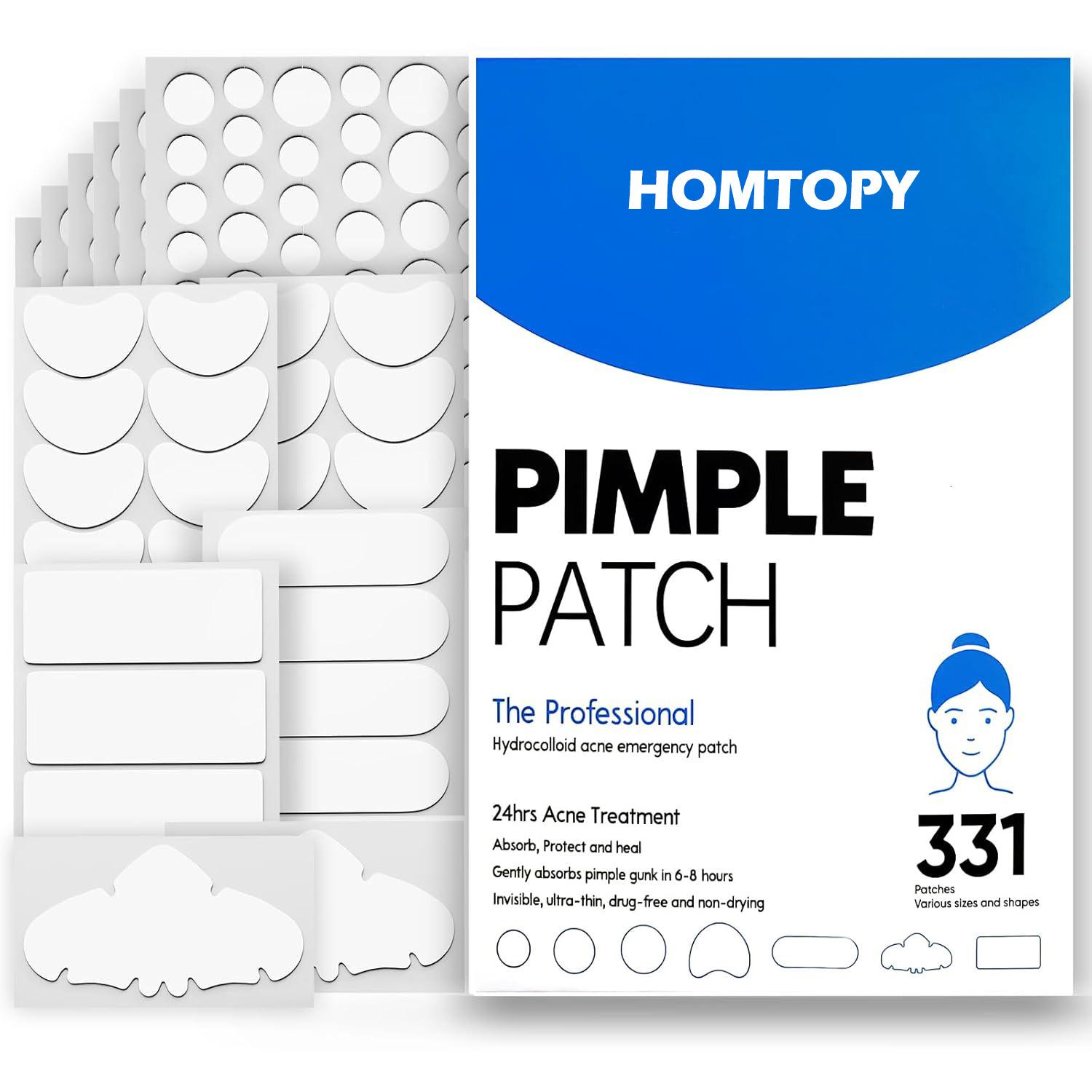 331pcs Hydrocolloid Acne Patch Gentle And Non-Irritating To Cover Acne And Blemishes, Acne Patch Facial Skin Cover