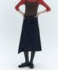 CITYBREEZE Frame Wrap Skirt_Navy