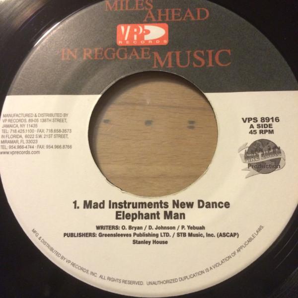 

7inch Record ELEPHANT MAN - 1. Mad Instruments New Dance VPS8916 VP Records US Reggae, Ska & Dub Used