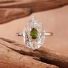 Natural Gemstone Necklace Tanzanite White Crystal Diopside Pendant Chain Women