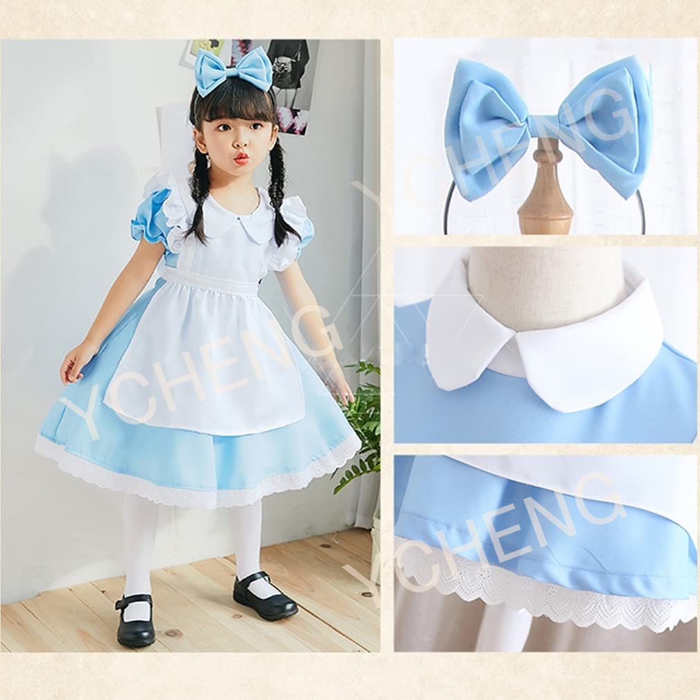 Halloween Cosplay for Alice Disney Maid Alice in Wonderland Kids Kids Parties [YCharu] Kids, Girls, Costume, Kids, Outfit, Costume, Dress, Princess,