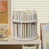 1PC Rotating Artist Brush Storage Rack with 360 ° Rotating Base - Heavy Duty White Plastic Storage Tower, Brush Storage Container