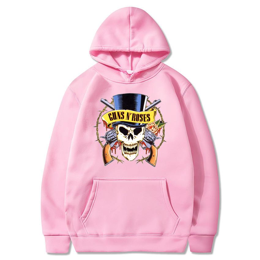 

Толстовки Guns N Roses Музичний хард-рок гурт Вуличний одяг із принтом черепа Унісекс Жіноча мода Великі світшоти Толстовка Хіп-хоп Пуловер M