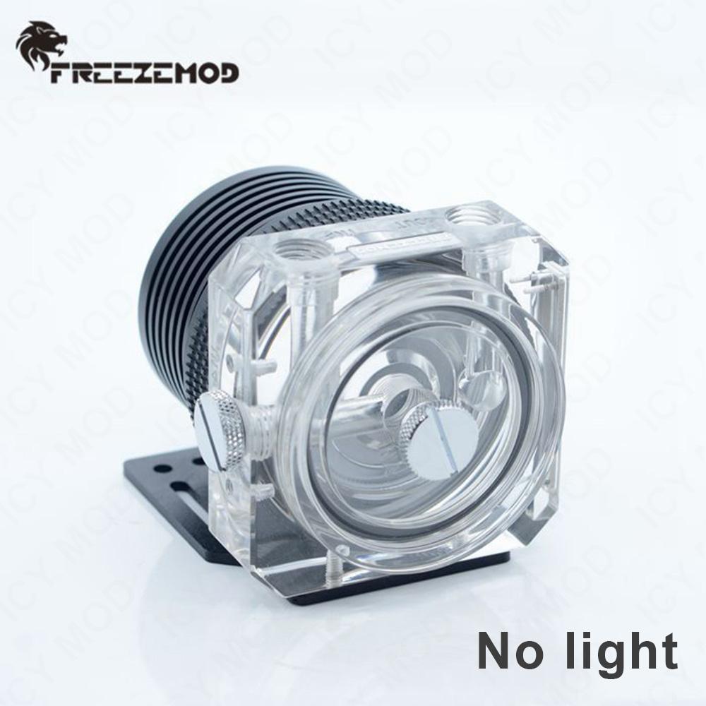 FREEZEMOD Domestic Imported D5 Water Pump Cooling Kit Transparent Pump Cover PJ-D5BGTZ Supports 60MM Water Tank PJ-D5BGTZ Black No light