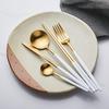 Orista Cutlery Modern White Dinner Spoon Set