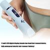 Women's Rechargeable Body Groomer Ceramic Heads LCD Screen Display Waterproof Design For Sensitive Skin Care