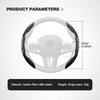 CIZQOI1 Car Steering Wheel Cover Carbon Filber Anti-Slip Protection Mat For Nissan Qashqai Juke X-Trail Patrol Navara Tiida Micra Almera