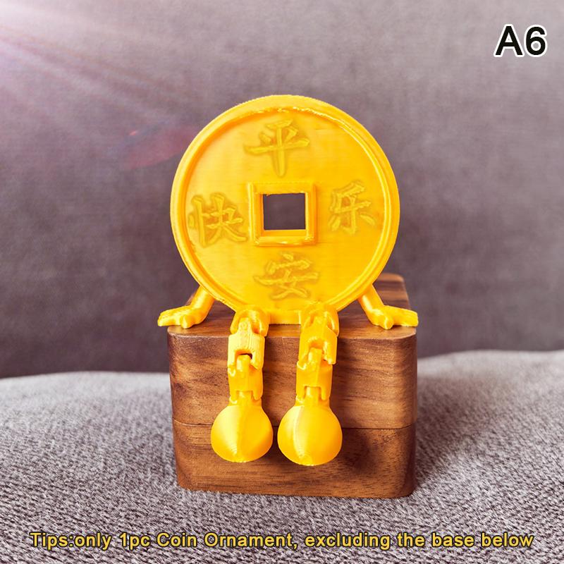 

Креативная статуэтка древней монеты, благоприятные украшения, украшения для привлечения богатства и благословения, украшение для дома и рабочего стола A6