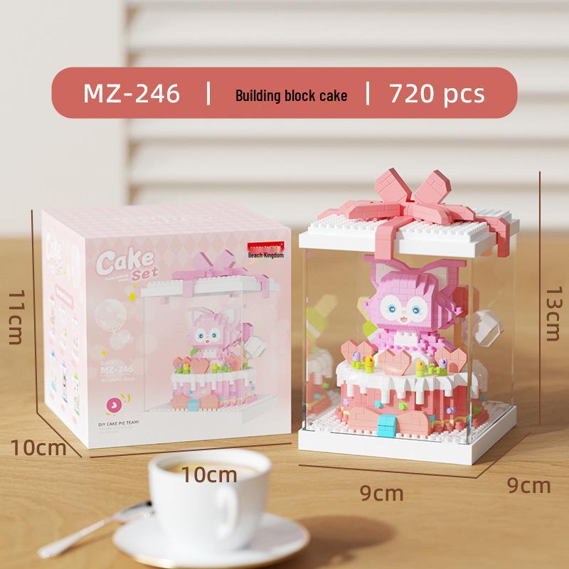 High-Profile Cartoon Cake Block Toy for Kids' Birthday Parties