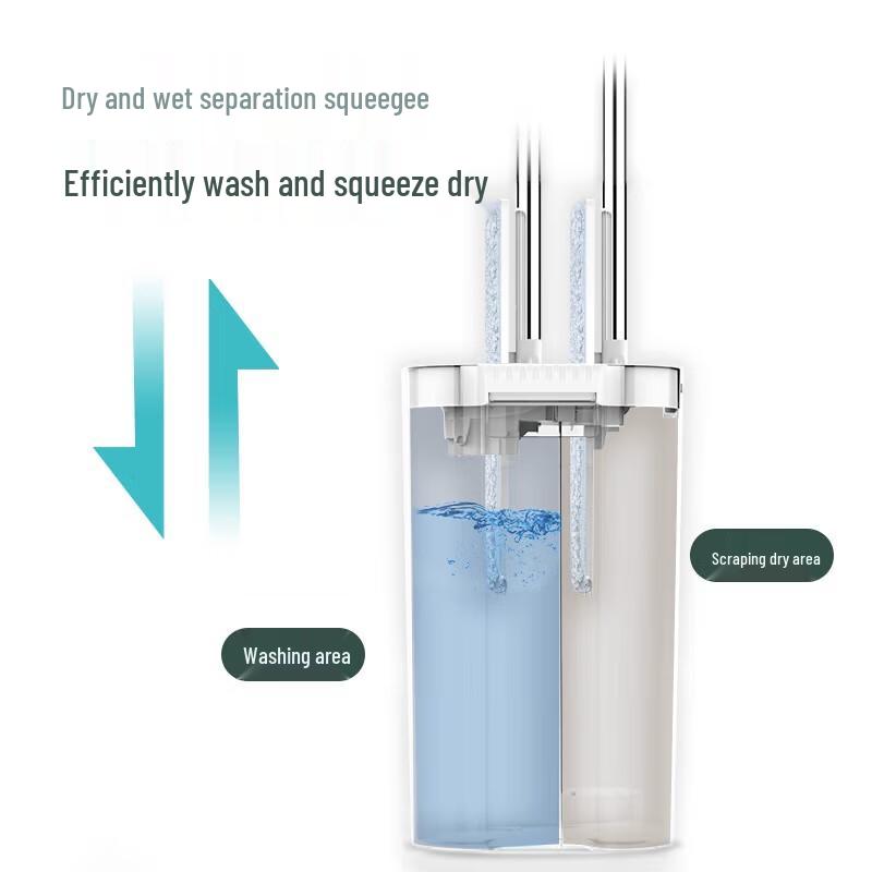 Miaojie Self-Wringing Flat Mop Kit