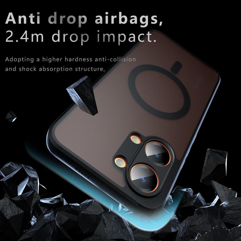 Für Magsafe Magnetische Handyhülle Für Xiaomi Poco X8 Pro Max X7 Pro X6 Pro Stoßfest Mattes PC+TPU Kabelloses Laden Rückseite