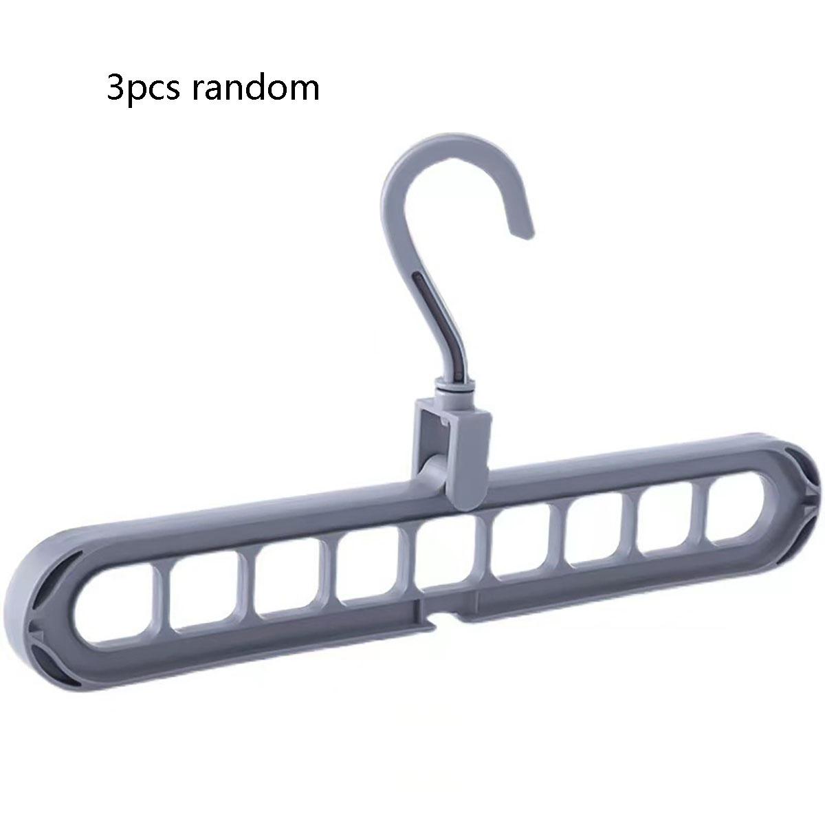 

3 шт., пластиковые складные вешалки с 9 отверстиями, прочные вешалки-органайзеры для одежды, экономящие место, для комнаты, шкафа, гардероба, дома и двери
