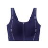 Front Zip Seamless High-Impact Fixed-Cup Sports Bra for Yoga and Fitness