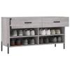 VidaXL Shoe Bench, Shoe Cabinet with 4 Shelves and Legs, Shoe Rack with 2 Drawers Living Room, Modern, 829754