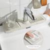 Kitchen Sink Holder Splash Guard Silicone Faucet Mat Bathroom Storage Organizer Faucet Drain Pad Sink Rack Kitchen Organizer