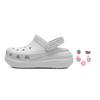 Crocs Puff Bequeme Vielseitige Einfache Pendler Clogs Unisex Clogs Hellgrau 207521-1NK