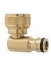 Brass Hose Adapter 3/4 BSPF Threaded Tap Connector 90 Degree Nipple Quick Connect Garden Hose Fittings For Watering Irrigation