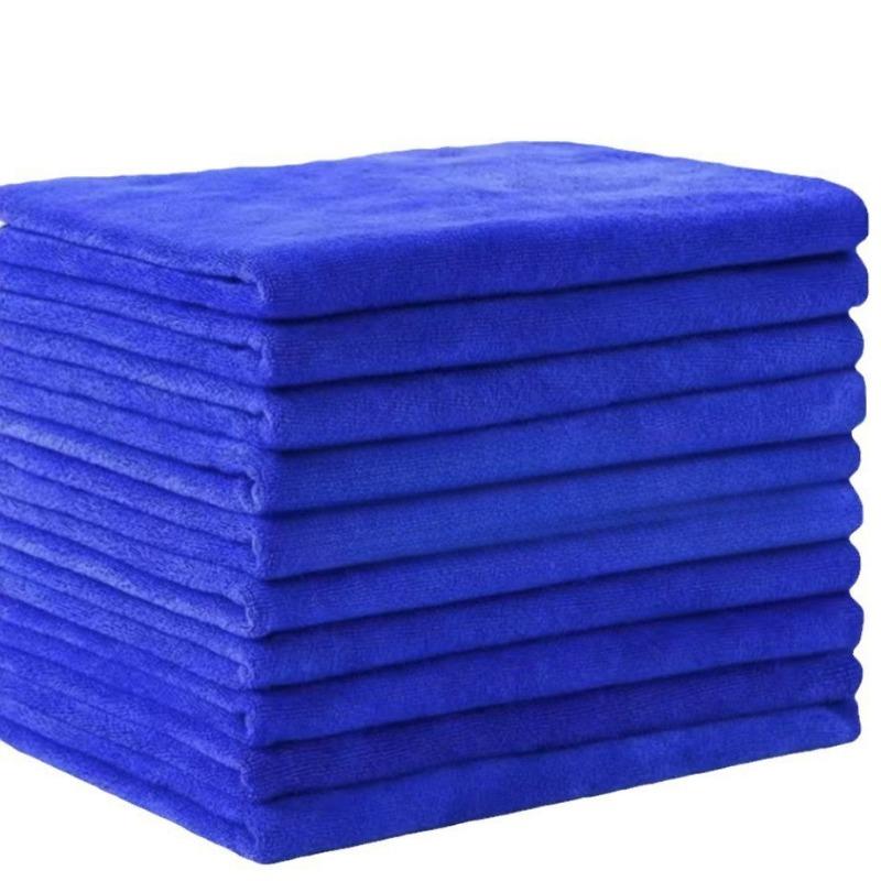 

Большое утолщенное полотенце для мытья автомобиля Полотенце из ультратонкого волокна Водопоглощающее и не оставляющее ворсинок Одно для кухни [35*75]1pc синий