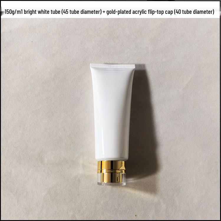 PE Soft Tube Face Wash Bottles with Acrylic Flip-Top, Available In 50/80/100/150ml