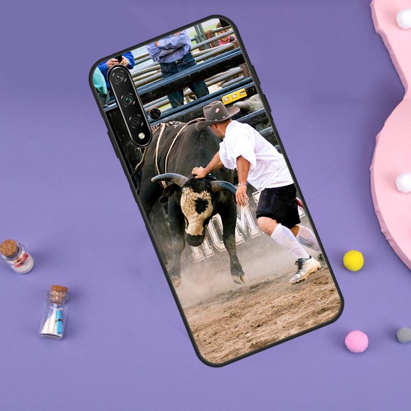 Bullfight Bull Fighter Case For Huawei P30 P20 P40 Lite Nova 5T 11i 8i 3i 9 10 SE 11 Pro Y90 Y70 Y61 Y60 Y91 Cover