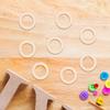 200Pcs Wooden Circle Embellishments Natural Color Round Shape for DIY Craft Party Wedding Christmas Scrapbooking Decor 3Cm