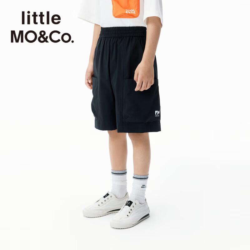 

Little MO&Co. Eco-Friendly Quick-Dry Boys Logo Print Summer Shorts 165