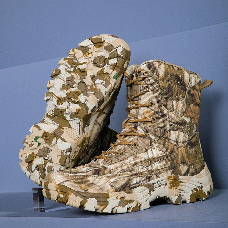 

Plus Size Combat Boots: Durable Outdoor Hiking and Climbing Footwear 42 пісочний/камуфляжний