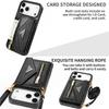 Lanyard Strap Crossbody Wallet with Card Holder Phone Case for iPhone 17 Air 16E 16 15 Plus 14 13 12 11 Pro Max XS Leather Cover
