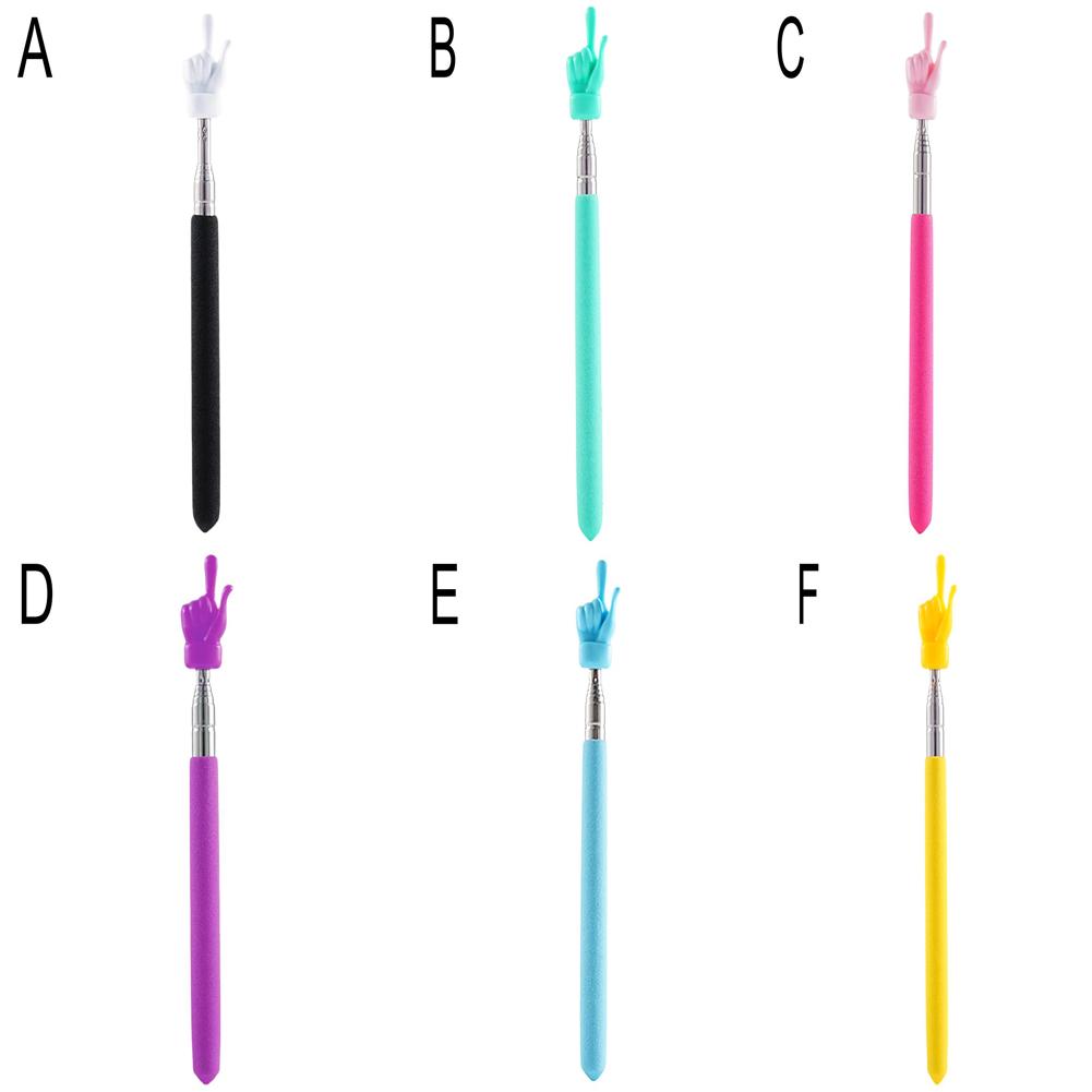 Multicolor StainlessSteel Teaching Tools Finger Design Whiteboard Pointer Teaching Stick Finger Reading Sticks For Classroom
