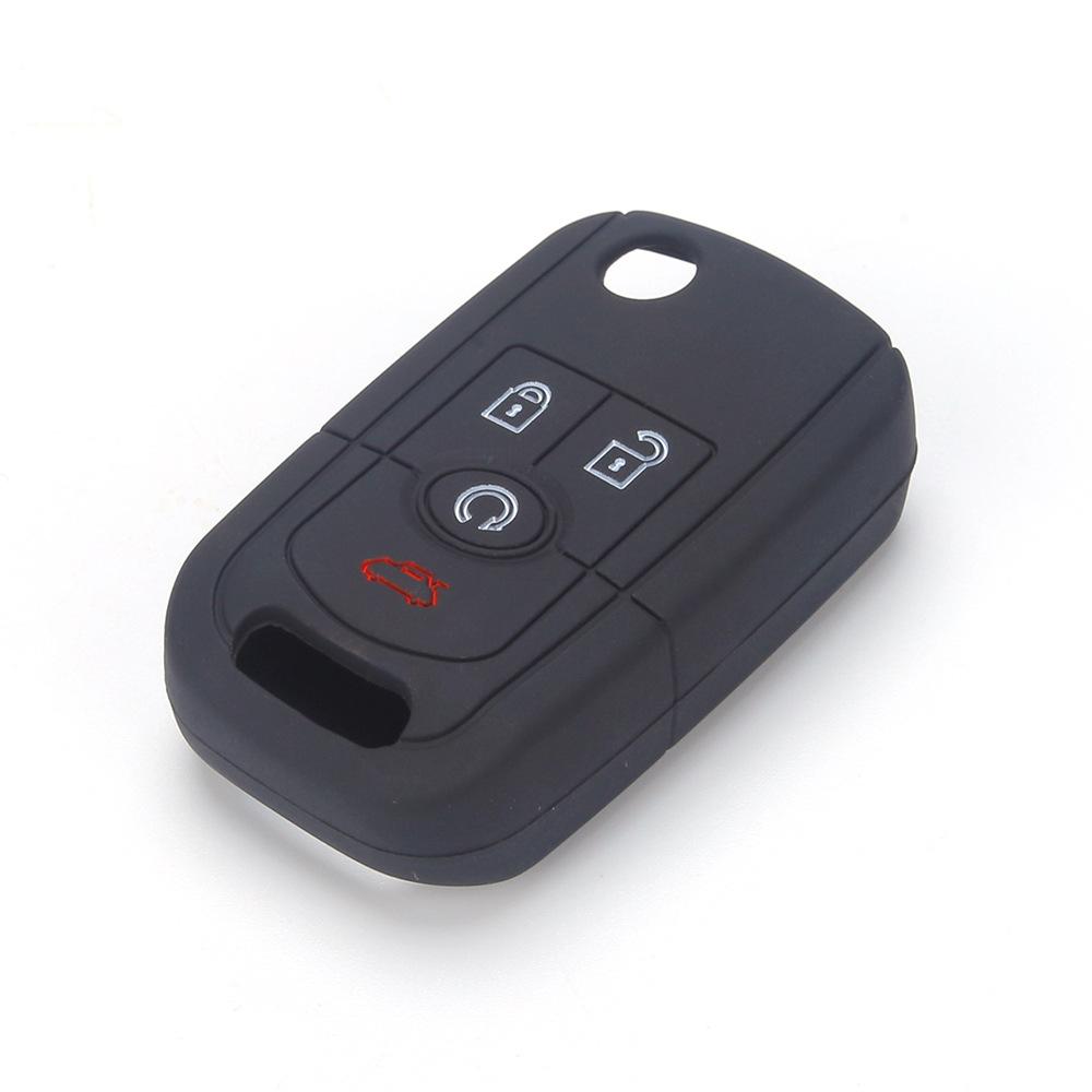 For Buick Excelle Folding 4-button Silicone Key Cover Key Bag Button Oil-filled Car Remote Control Shell Protective Cover