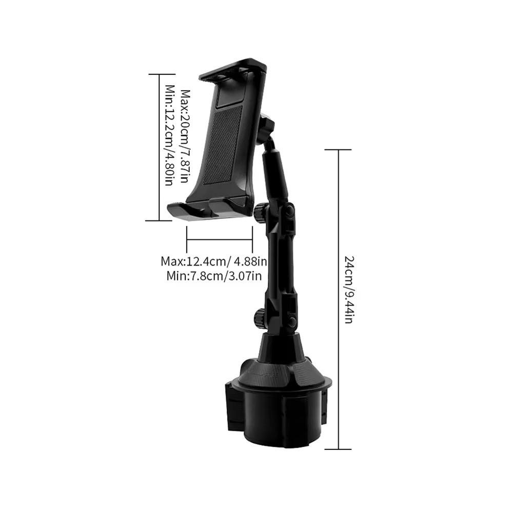 Hands-Free Car Cup Tablet Holder Mount 360 Degree Rotation Universal Phone Mount Car Cup Holder