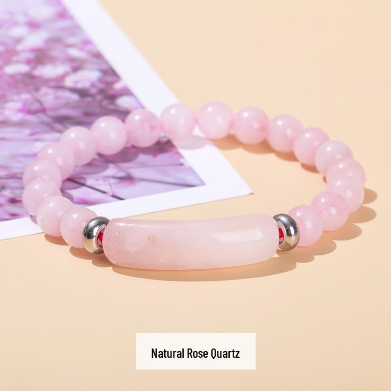 

Браслет из розового кварца, зеленого авантюрина и тигрового глаза - Simple Fashion Jewelry 8mm Long Tube 10*39mm