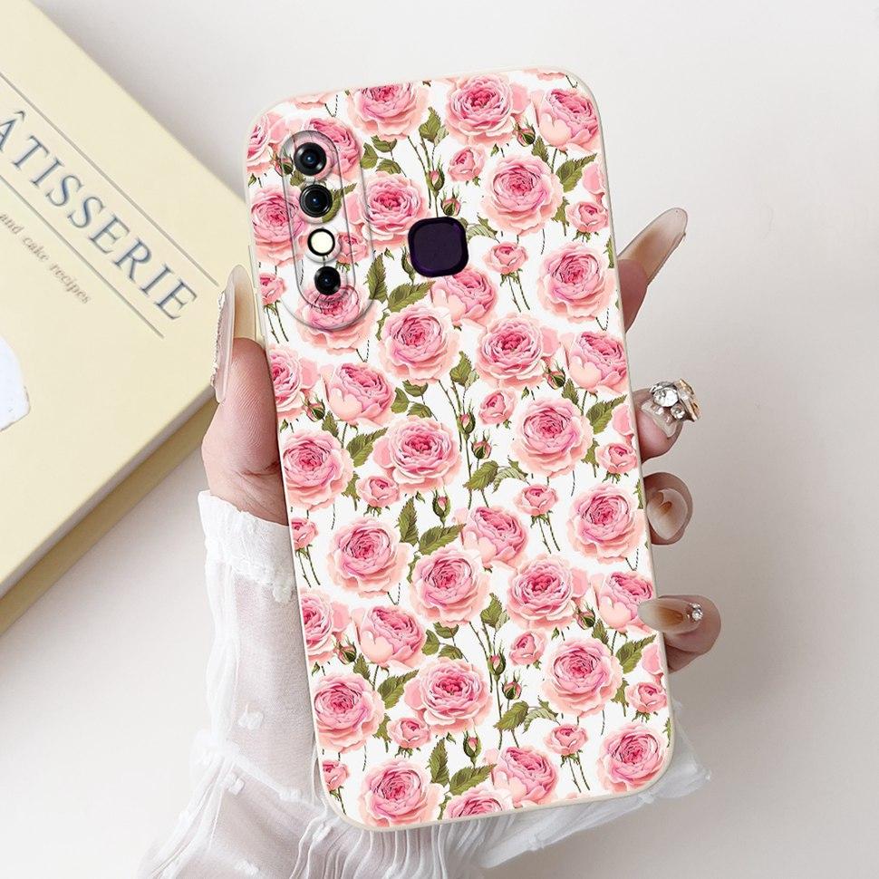 For Infinix Hot 8 Case Hot8 X650C X650B Cover Silicone Soft TPU Funda Phone Case For Tecno Camon 12 Camon12 Shell