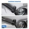  Fit For Jeep Wrangler JL For JT Gladiator 2018 Up ABS Front Engine Hood Ornament Decoration Cover Protective Sticker Car Exterior Accessories