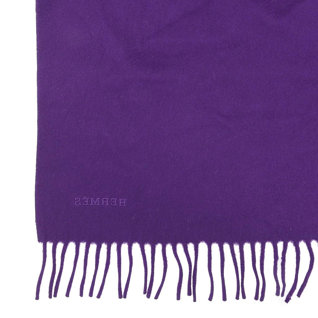 Excellent HERMES Stall purple cashmere Women Used