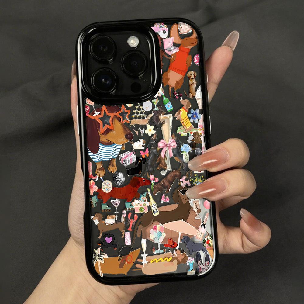 Acrylic Phone Case for iPhone 11 12 13 14 Pro 12 14 16 Pro Max for Samsung A16 A36 A56 S24 FE High-quality Painted Anti-fall Mobile Phone Case
