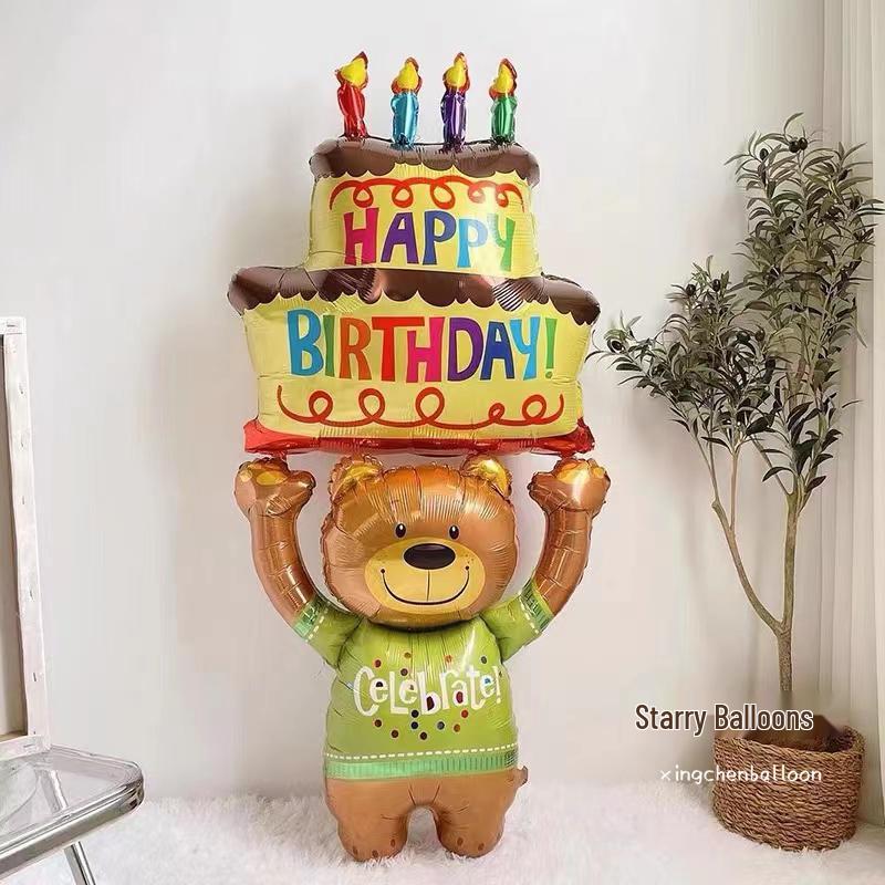 1st Birthday Party Decoration Set - Cake, Balloons & Props for Boys & Girls