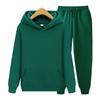 Unisex Fleece Tracksuit Set with Hoodie and Jogger Pants for Autumn/Winter
