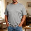 Men’s Plus Size Comfortable Breathable Loose Fit Wicking Casual Short Sleeve Crewneck T Shirt for Everyday Wear