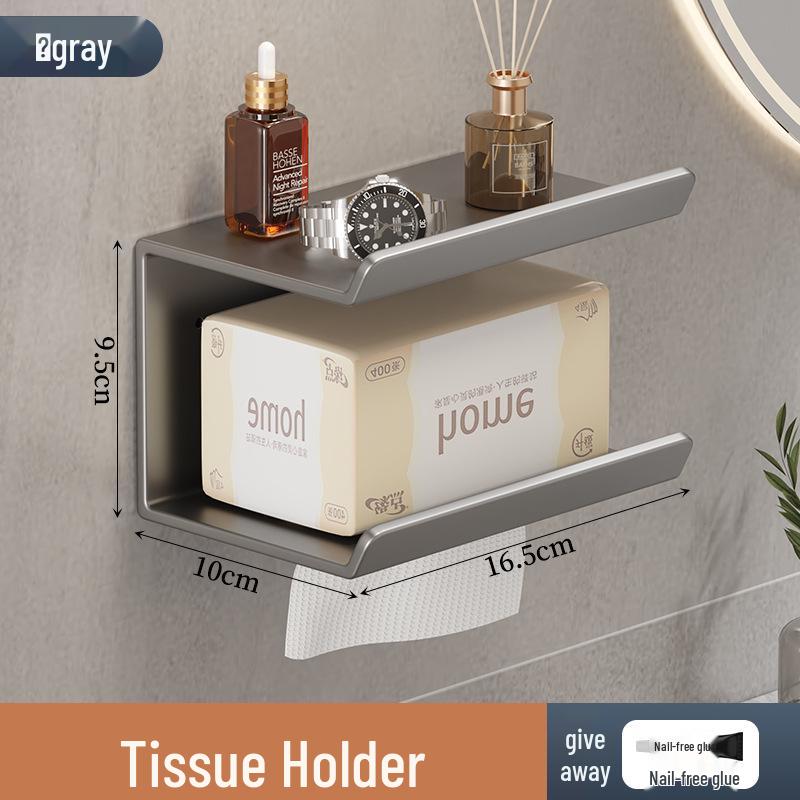 Cross-border Bathroom Multi-functional Hair Dryer and Toiletries Rack