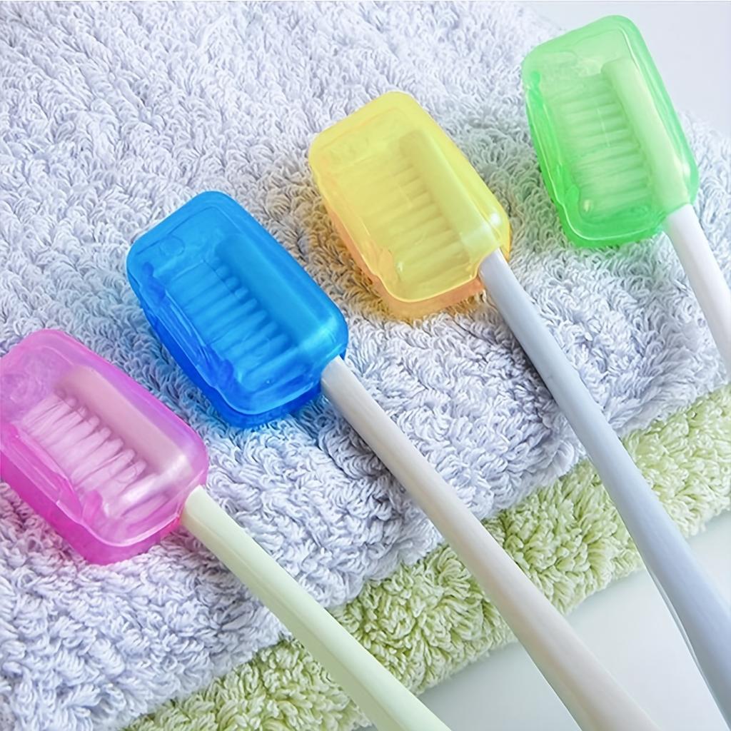 5/10pcs-Portable Toothbrush Set with Brush Head Protector Bathroom Supplies Travel Supplies Camping and Hiking - Random