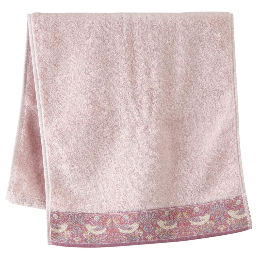 Nishikawa Pink Face Morris Gallery Strawberry Thief Made in TT28120030P Towel, Design, Japan, 100% Cotton,