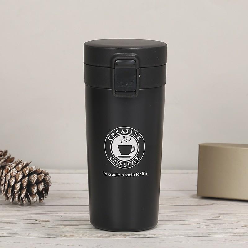 Stainless Steel Vacuum Insulated Travel Mug With Straw Double Wall 304 SS Coffee Cup 500ml Large Capacity Portable Thermos