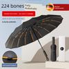 Umbrella Extra Large Thickened Reinforced 224 Bone Automatic Umbrella Oversized Men's and Women's All-Weather Umbrella Sun Protection Folding Storm