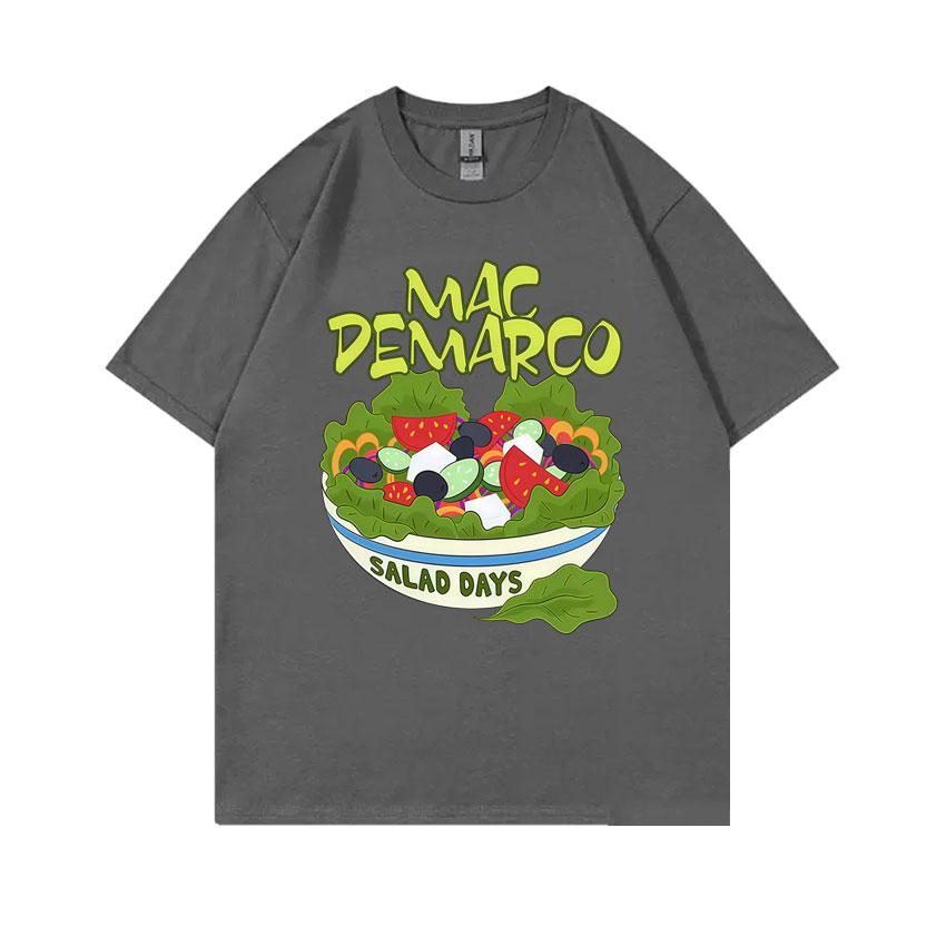 Mac Demarco Salad Days Magliette Grafiche Unisex Donna Casual Cotone Vintage Manica Corta T-Shirt Unisexs Moda Arte Estetica Maglietta