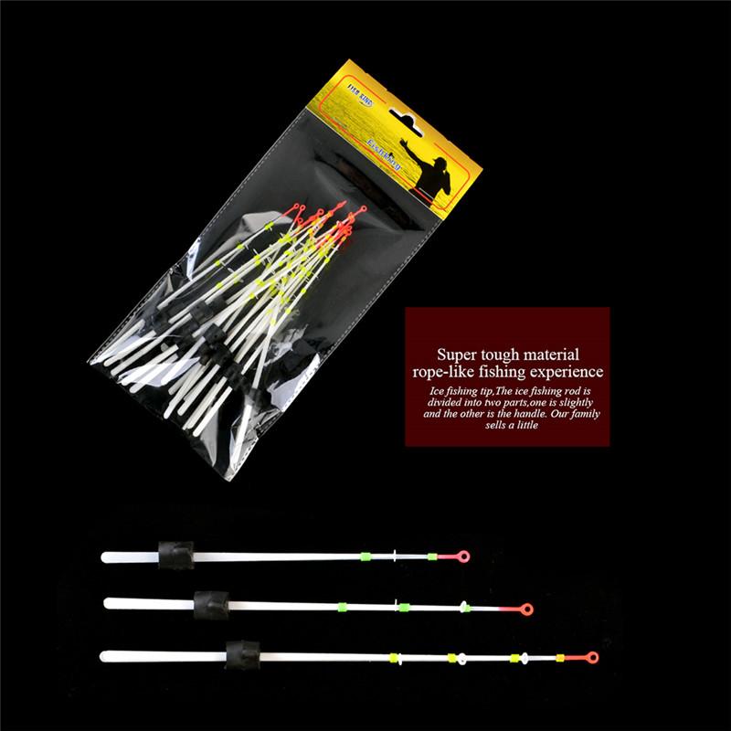 20 pièces/paquet Scion de canne à pêche sur glace d'hiver Mini canne à pêche Matériel portable 120mm-160mm Matériel de pêche sur glace