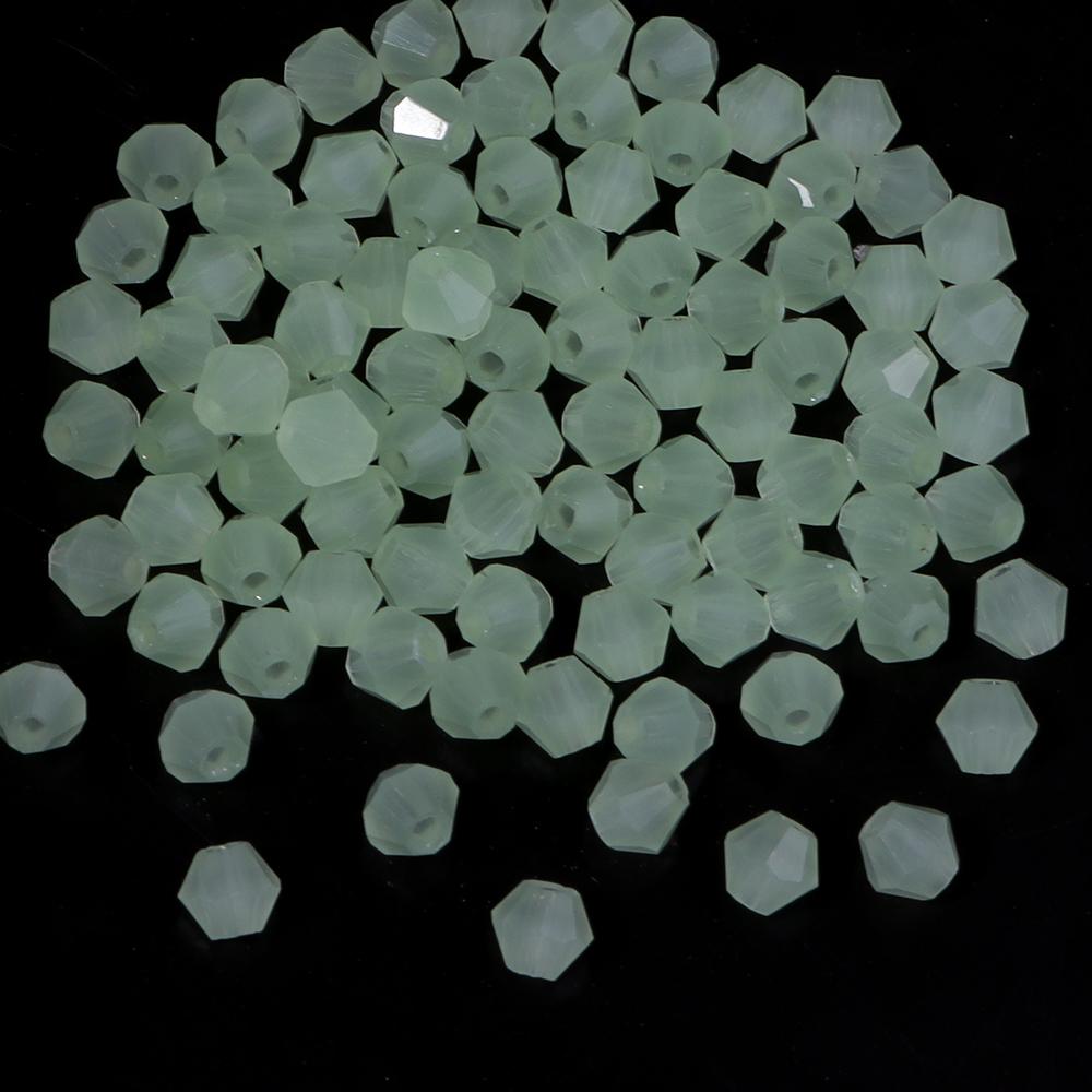 200pcs/lot 4mm Colorful Glass Crystal Beads Bicone Beads Loose Spacer Beads For Jewelry Making DIY Bracelet Necklace Accessories